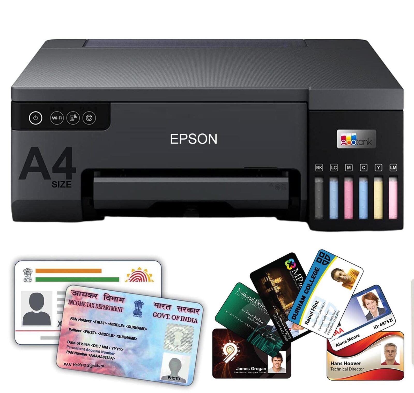 EPSON EcoTank L8050 Imprimante Photo et carte pvc badge