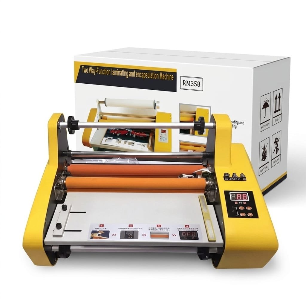 Plastifieuse et pelliculeuse rouleaux format A3+ double face jaune